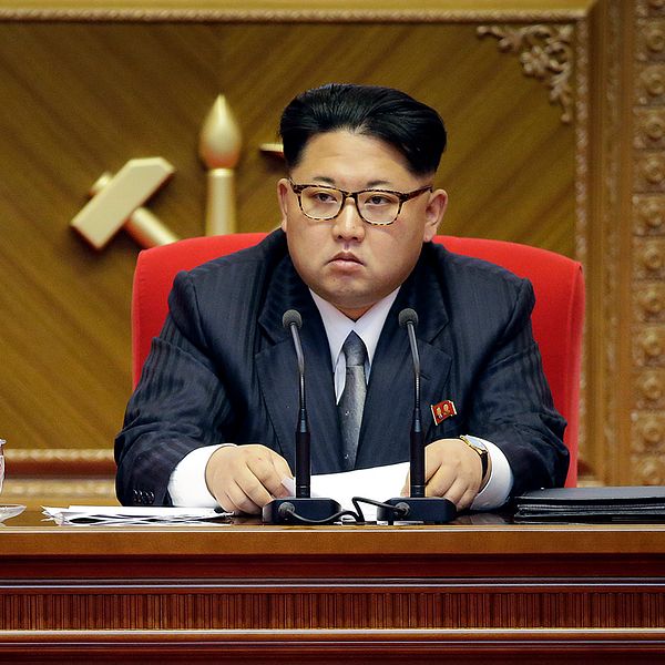 Diktatorn Kim Jong-un uppges ha närvarat vid testet.