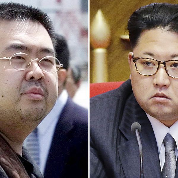 Bröderna Kim Jong-Nam och Kim Jong-Un.