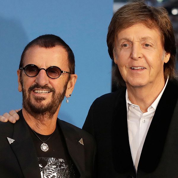 Paul McCartney (till höger) och Ringo Starr
