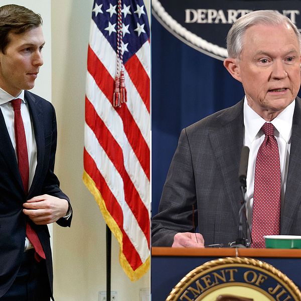 Jared Kushner, svärson och rådgivare till president Trump, och justitieminister Jeff Sessions ska ha varit i kontakt med Rysslands ambassadör i USA under valkampanjen.