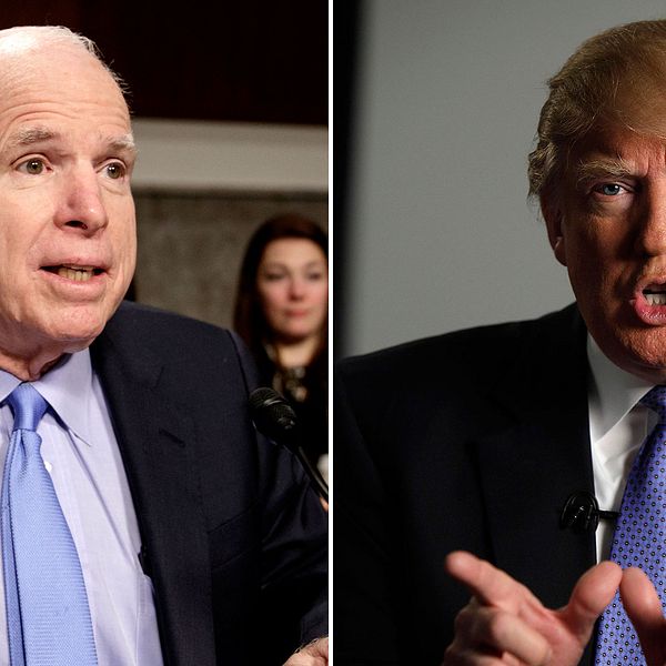 John McCain och Donald Trump är kända antagonister trots att de tillhör samma parti