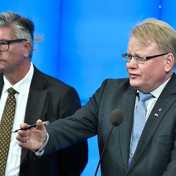 Försvarsminister Peter Hultqvist (S).