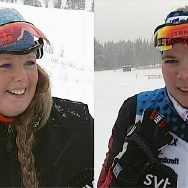 Linda Svensson från Bräcke och Lovisa Danielsson från Frösön