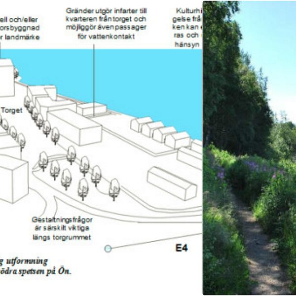 OBS UMEÅ KOMMUNS BILD. Ön, detaljplan, södra delen av ön, byggnadsnämnden