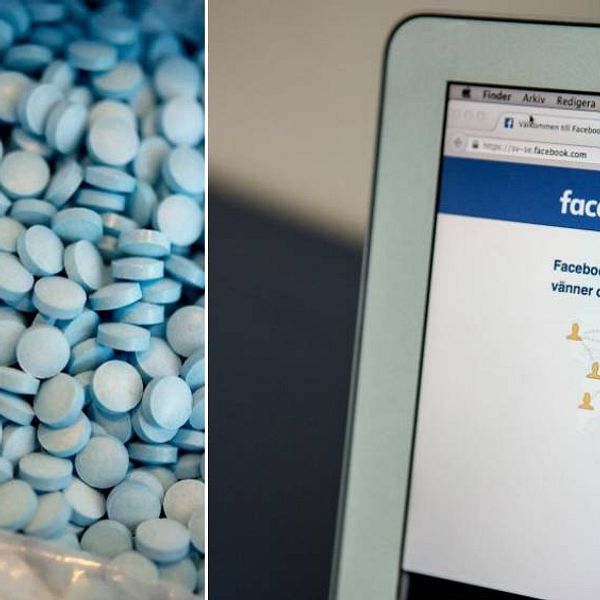 droger, tabletter, facebook