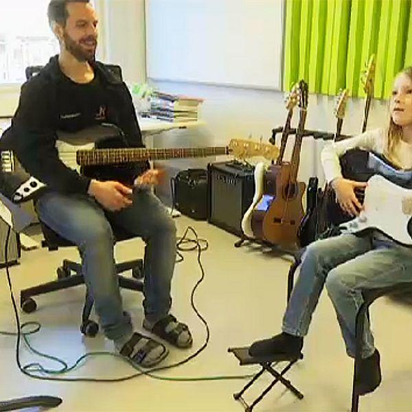 Gitarrläraren Henric Bellinger kulturskolan Norrköping