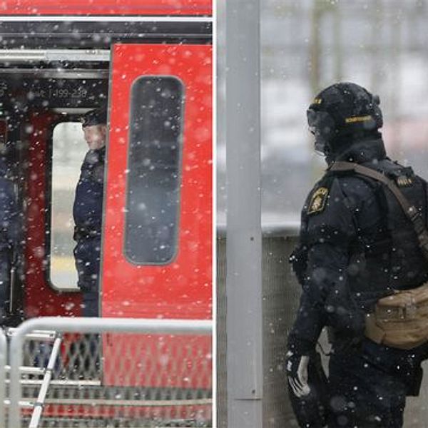 Två MTR-tåg mellan Stockholm och Göteborg bombhotades.