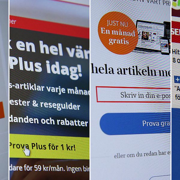 Majoriteten av svenska tidningar tar i dag betalt av dem som vill ta del av allt tidningarnas material på nätet.