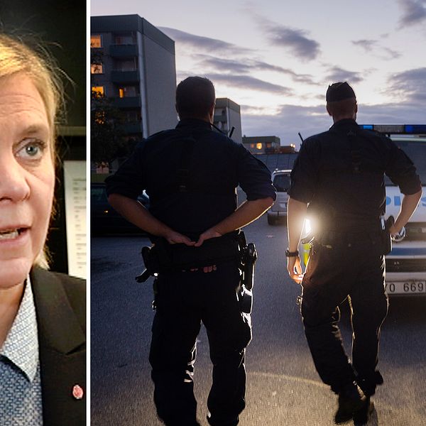 Finansminister Magdalena Andersson (S) berättar för SVT Nyheter om den satsning man nu gör på polisen med totalt 700 miljoner kronor.