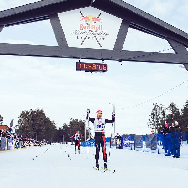 Andreas Nygaard, Norge, vann världens längsta skidtävling, Nordenskiöldsloppet i Jokkmokk.