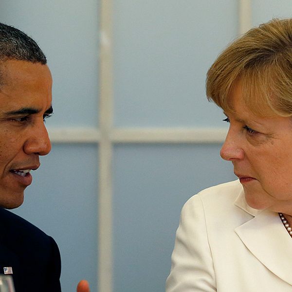 Barack Obama och Angela Merkel