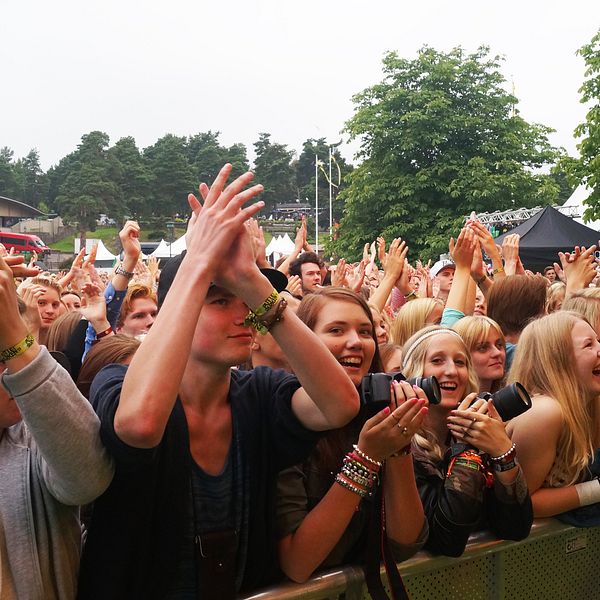 En festivalpublik på Putte i parken.