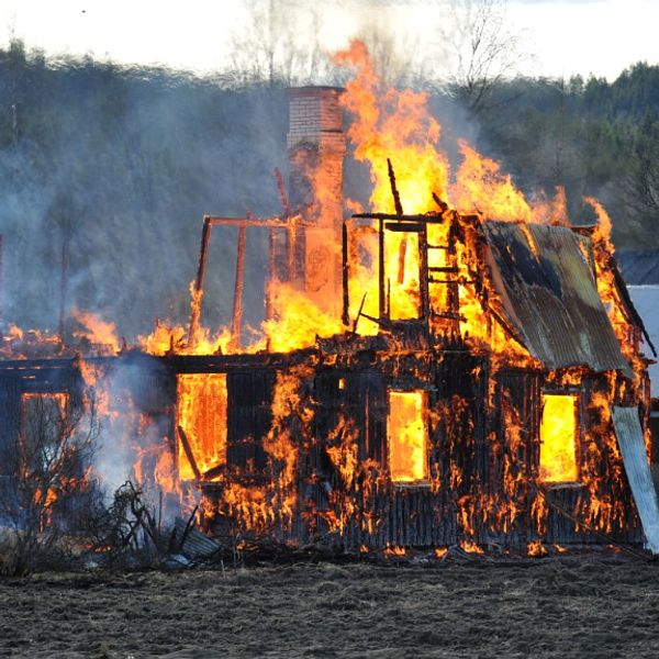 Villan i Hagfors brann ner till grunden.