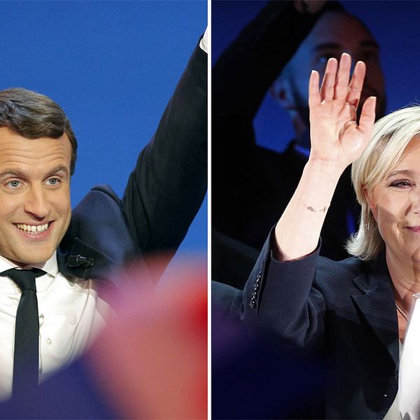Emmanuel Macron och Marine Le Pen.