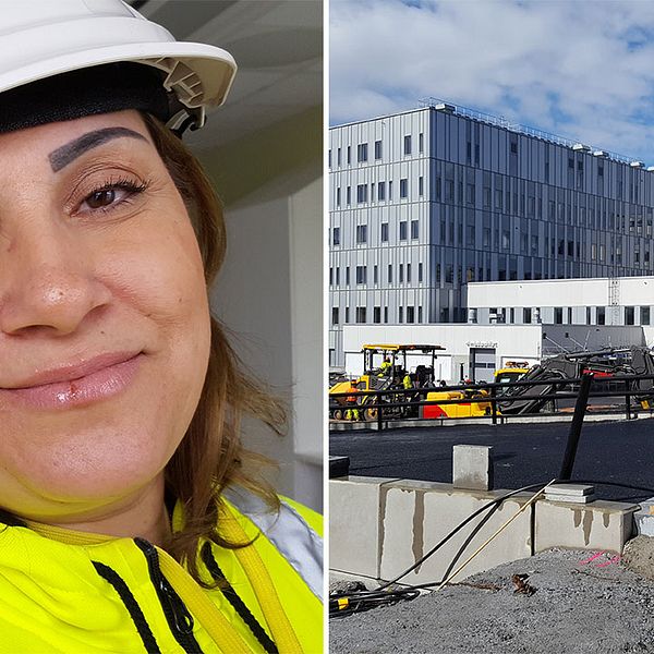 Diana Baghdo produktionsledare bygget av Nya Södertälje sjukhus