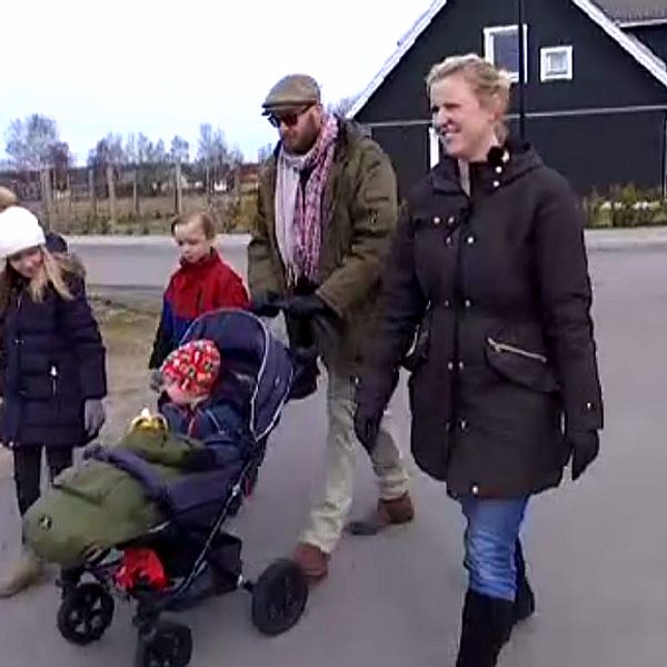 Linda Willman berättar om första tiden på Allarpsområdet, som byggs på Laholmssidan.