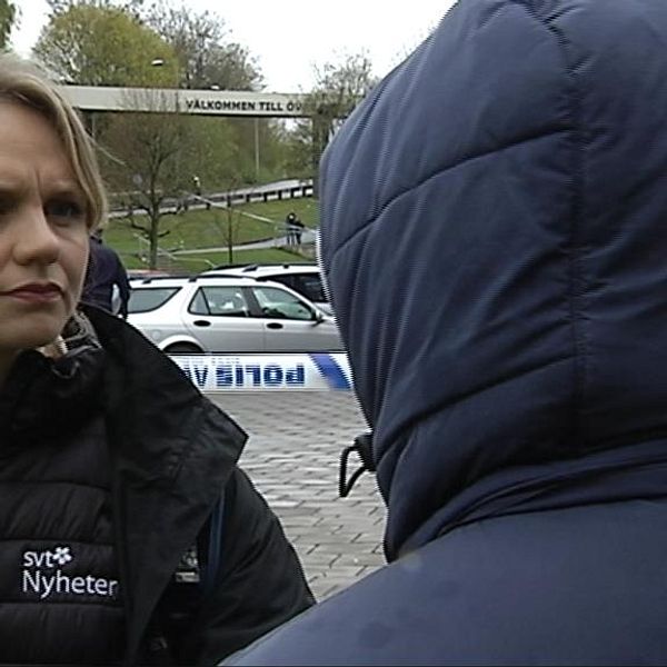 Vittne berättar för SVT:s reporter