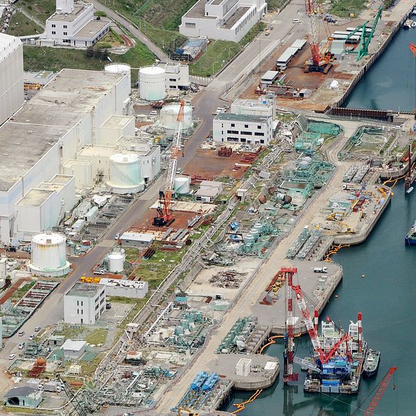 Kärnkraftsanläggningen Fukushima i Japan.