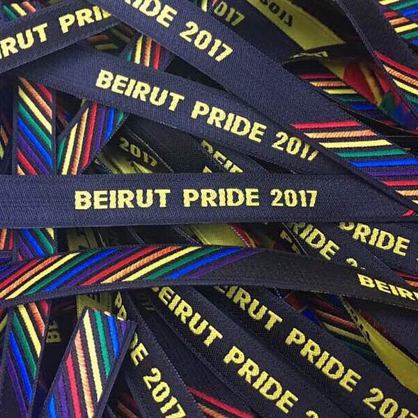 Armband till veckan Beirut Pride 2017.
