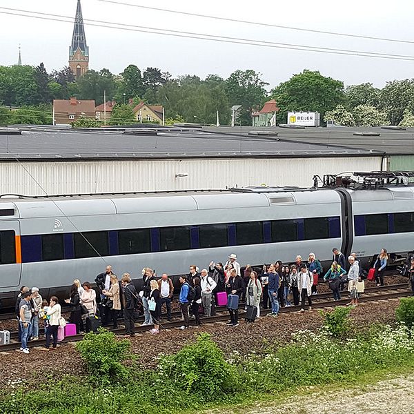 Öresundståg evakueras i Arlöv