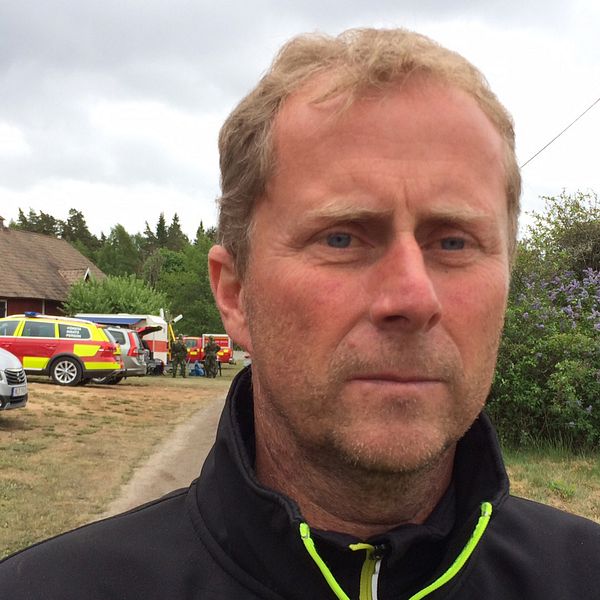 Per Gustavsson är en av de markägare som drabbats hårt av branden i skogarna kring Målerås.