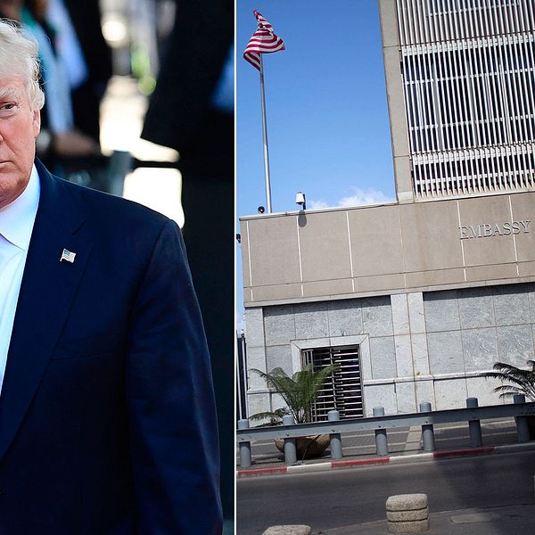 Donald Trump flyttar inte ambassaden till Jerusalem än.