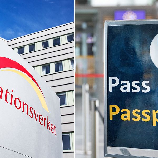 Migrationsverket och en passkontroll