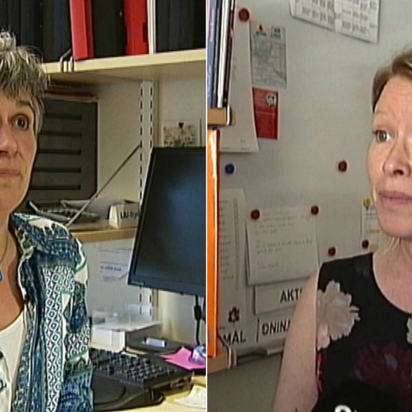 Kajsa Andersson Lundblad, rektor på Skäggetorpsskolan och Charlotta Stjärne, rektor på Ljungsbroskolan