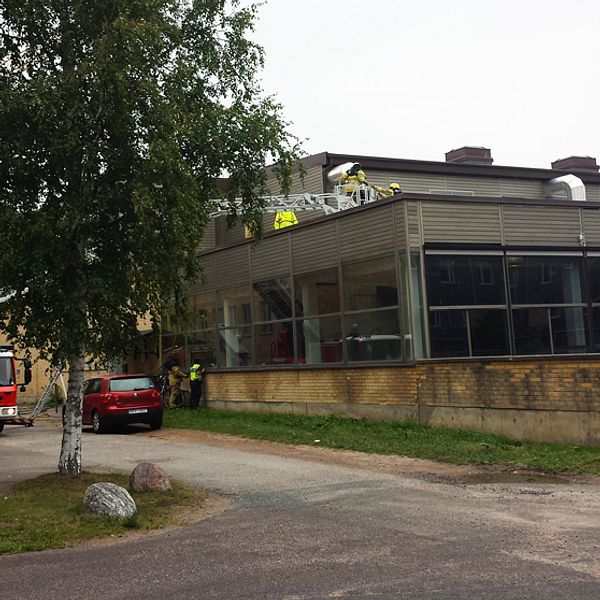 Brand på Eyrabadet i Örebro