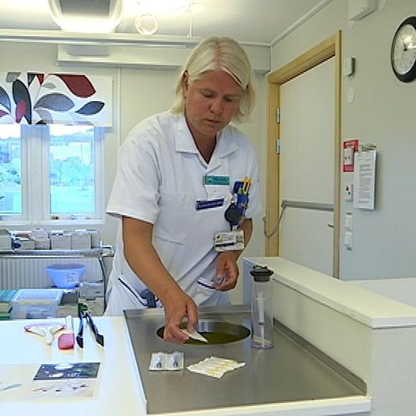 sprututbyte, mottagning, sjuksköterska