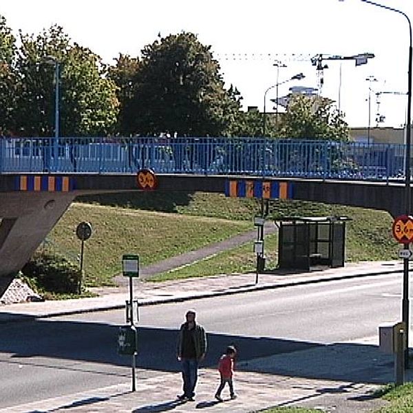 Vägbro i stadsdelen Kroksbäck i Malmö.