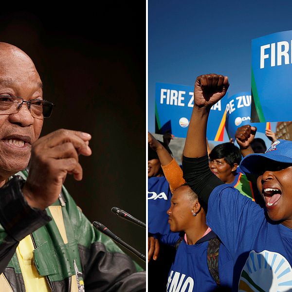 President Jacob Zuma tappar allt mer av folkets stöd men har grepp om statsapparaten.