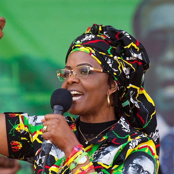 Grace Mugabe, som betraktas som en möjlig efterträdade till sin make, är känd för sitt häftiga humör.