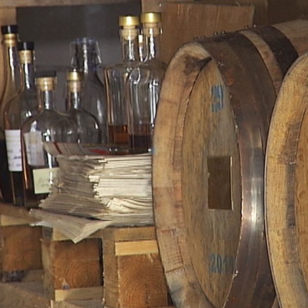 Inriktningen på destilleriet är lagring på svensk ek och korn