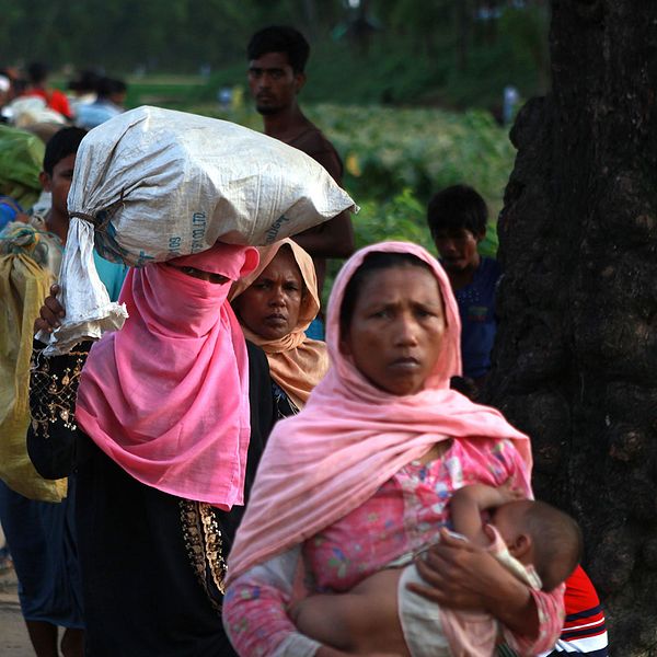 Rohingyas på flykt.