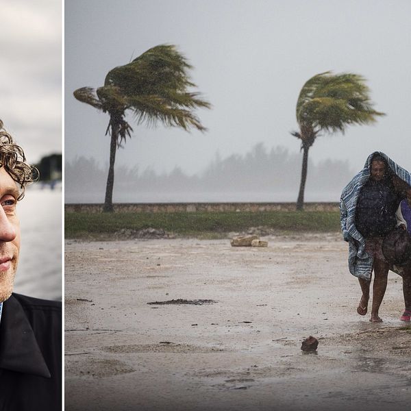 Harvey och Irma är exempel på väderfenomen som följer FN:s framtidsscenario på konsekvenserna av stigande temperatur, menar SVT:s meteorolog Pererik Åberg.
