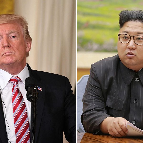 USA:s president Donald Trump och Nordkoreas ledare Kim Jong-un.