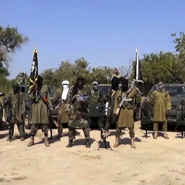 Medlemmar ur terrorgruppen Boko Haram poserar i Nigeria