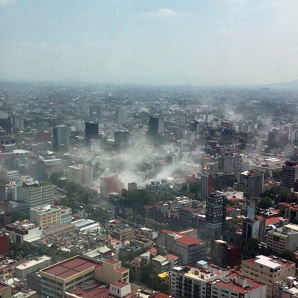 Bilden är tagen från Torre Latina i Mexico City.