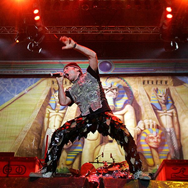 Iron Maidens sångare Bruce Dickinson.