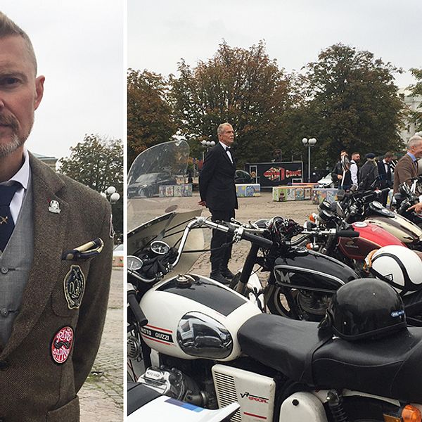 Niklas Borg är arrangör av Göteborgs lokala motorcykelkaravan inom välgörenhetsorganisationen Distiguished gentlemen's ride.