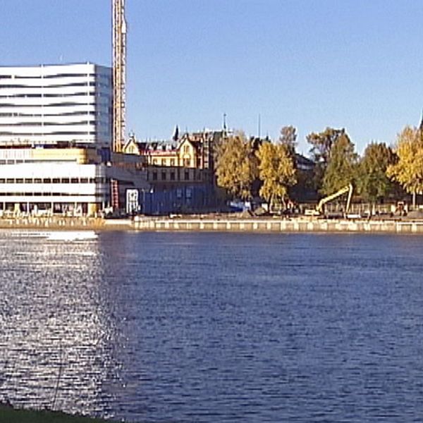 Bygget av Umeås kulturhus Kulturväven pågår för fullt.