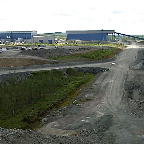 Arkivbild gruvan i Kaunisvaara Pajala kommun