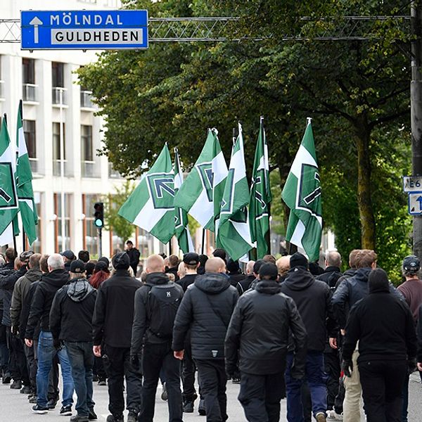 Omkring 20 personer har anhållits efter nazistdemonstrationen i Göteborg.