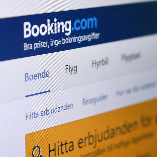 Bild på booking.com:s hemsida.