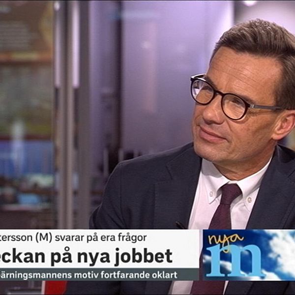 Ulf Kristersson i SVT:s Morgonstudion