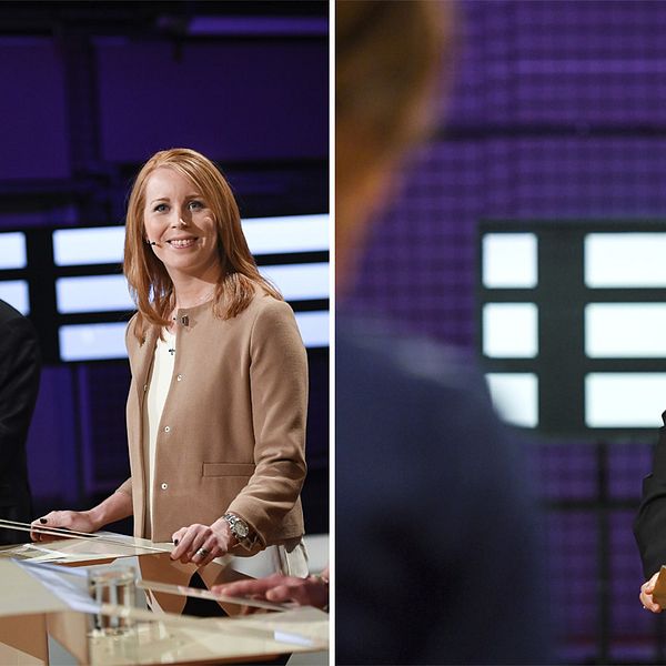 Bilder från Agendas partiledardebatt i maj i år.