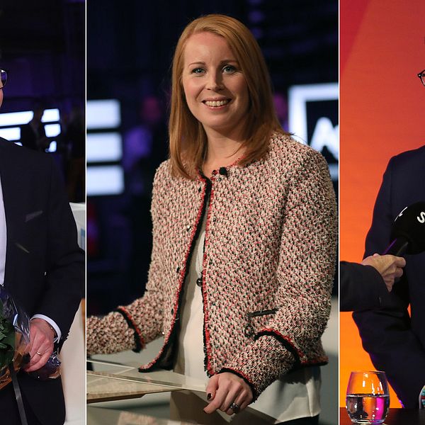 Ulf Kristersson (M), Annie Lööf (C) och Jimmie Åkesson (SD).