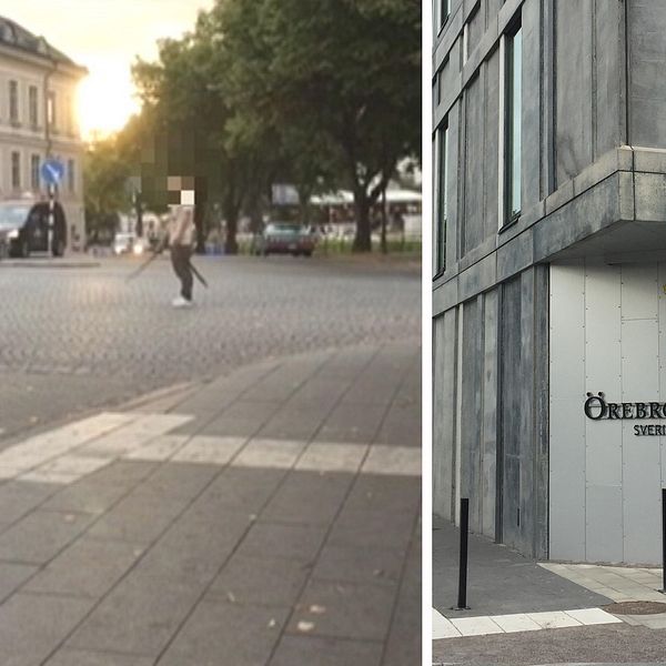 Delad bild på händelsen och Örebro Tingsrätt