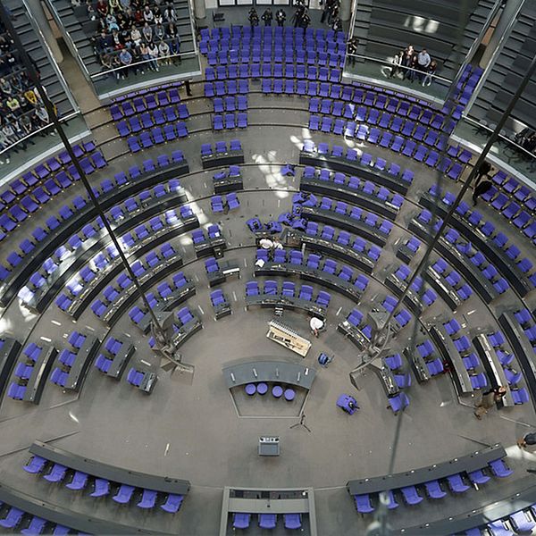 Riksdagshuset i Berlin innehåller efter valet den 24 september 709 ledamöter.